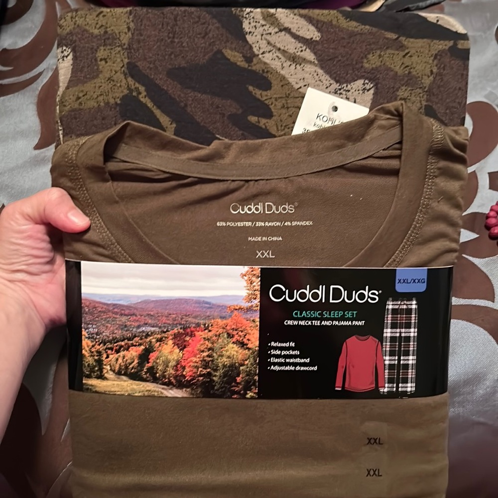 NWT Men’s Cuddl Duds Classic Sleep Set - size XXL